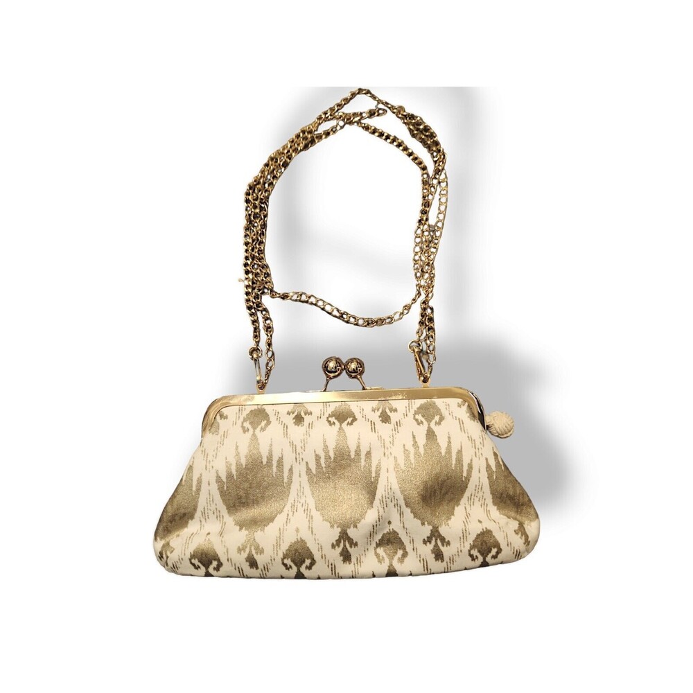 Donna Dixon Handbag Kiss Clasp Shoulder Bag Chain Strap Abstract  Paint …